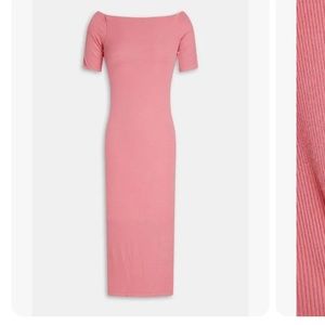 ENZA costa pink midi dress